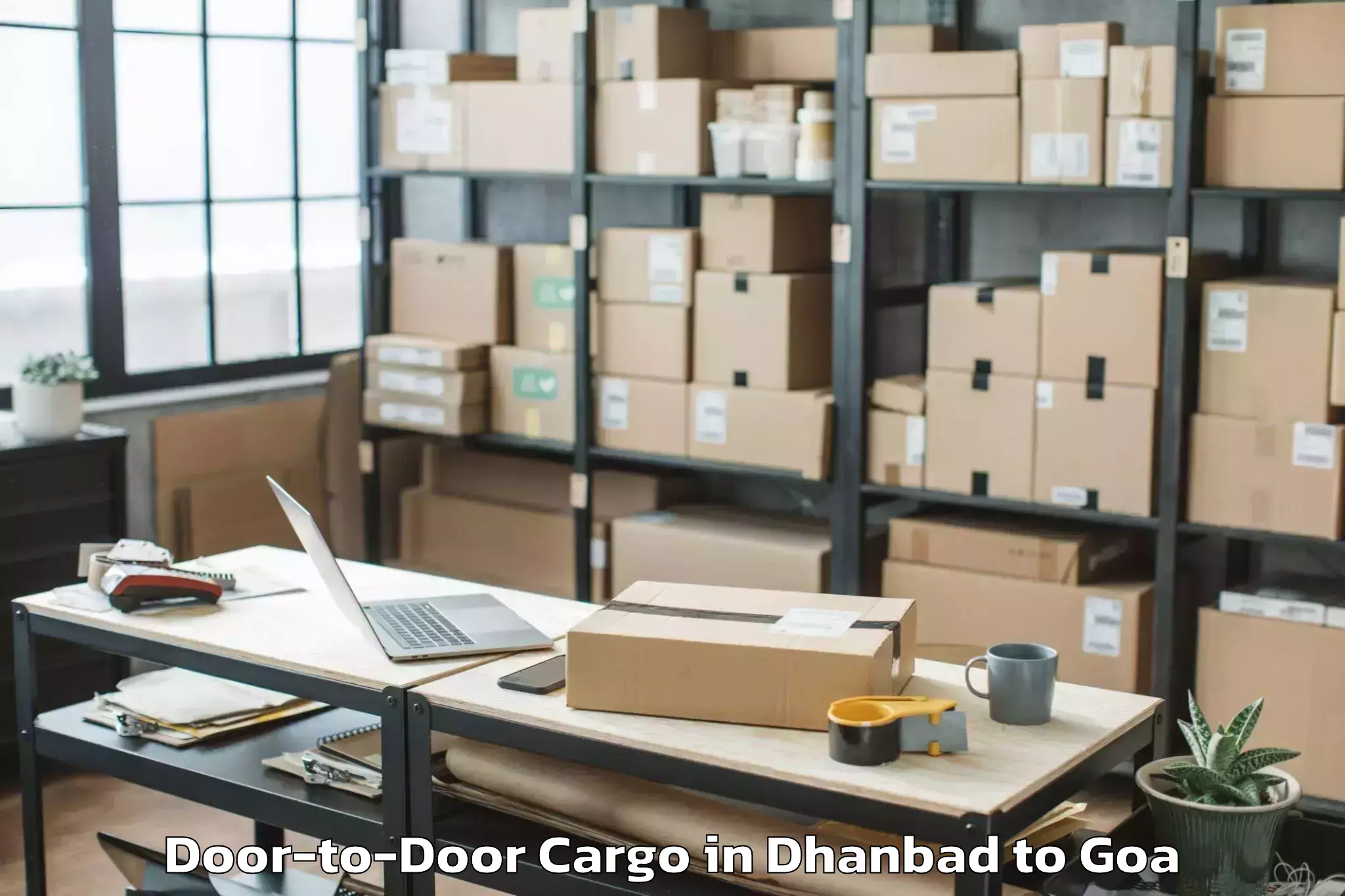 Efficient Dhanbad to Velha Goa Door To Door Cargo